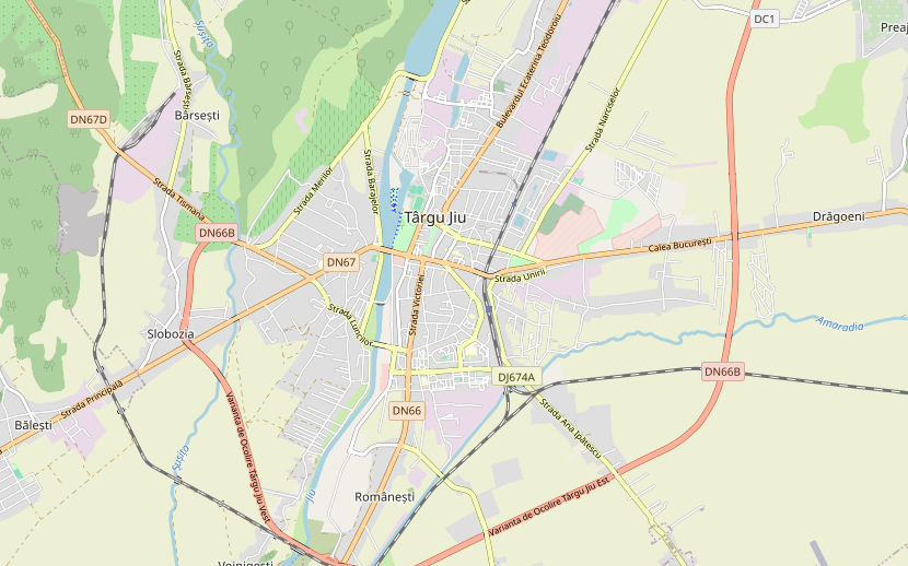 Harta zonei noastre de livrare în Târgu Jiu